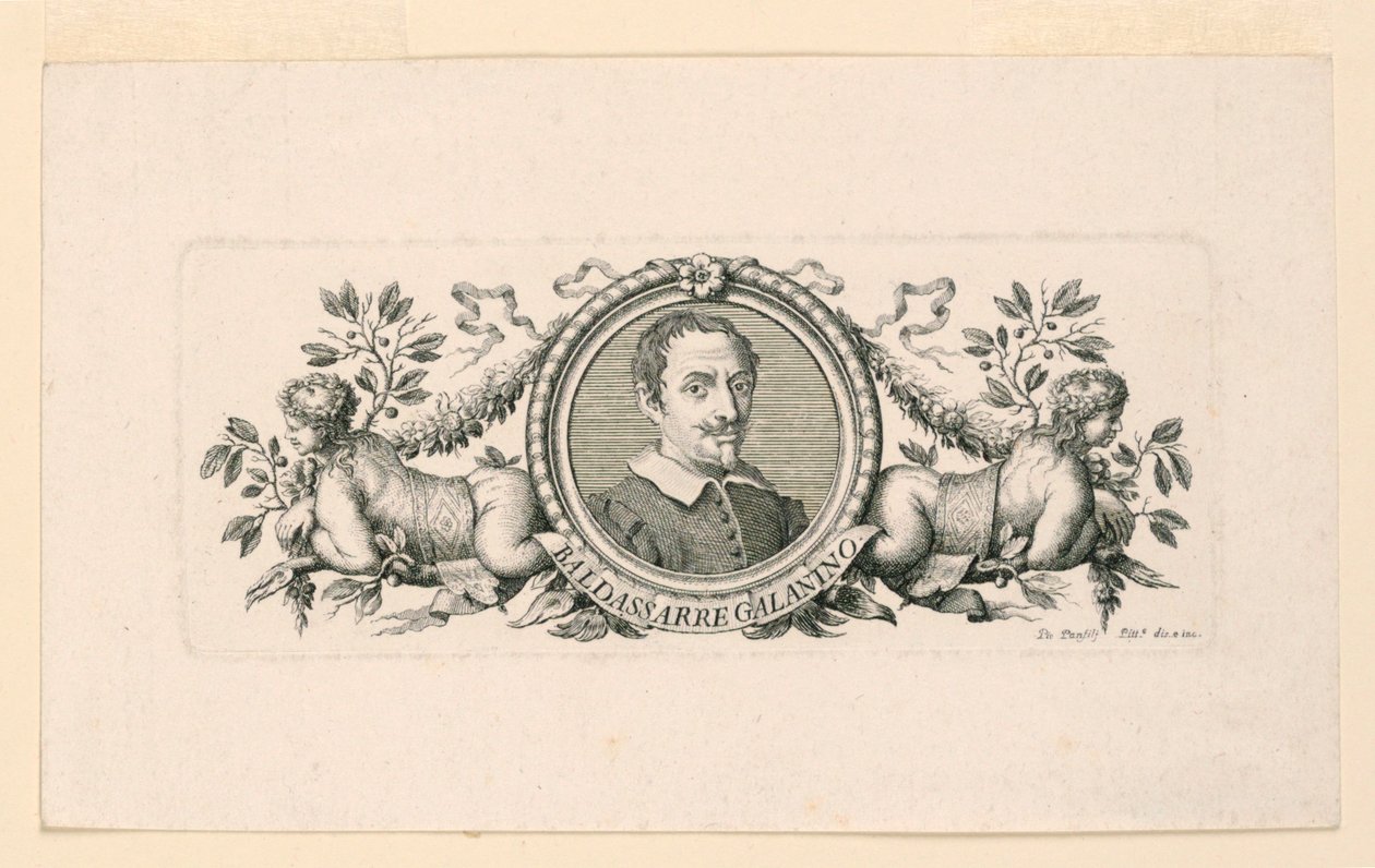 Portret van Baldassarre Galanino door Pio Panfili