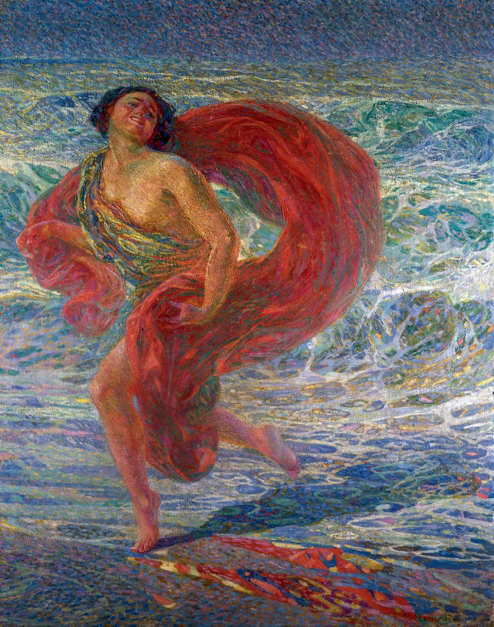 Isadora Duncan. Gioia tirrena, 1914 door Plinio Nomellini