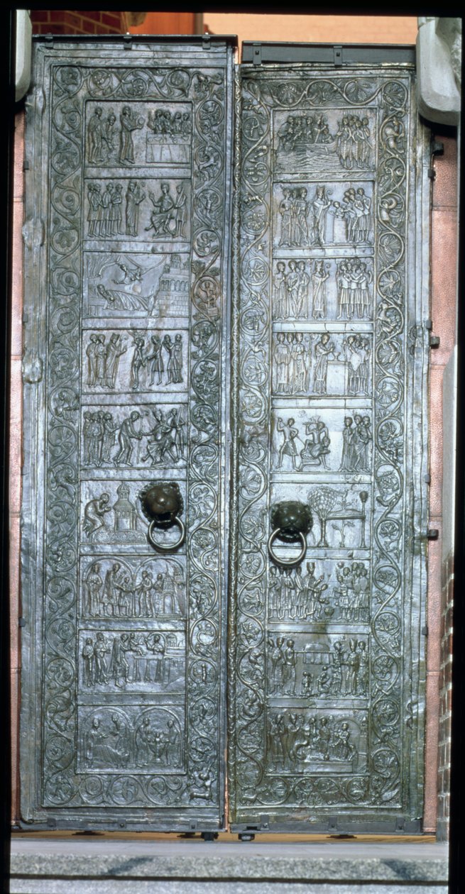 Deuren met scènes uit het leven van St. Adalbert (939-97) door Polish School