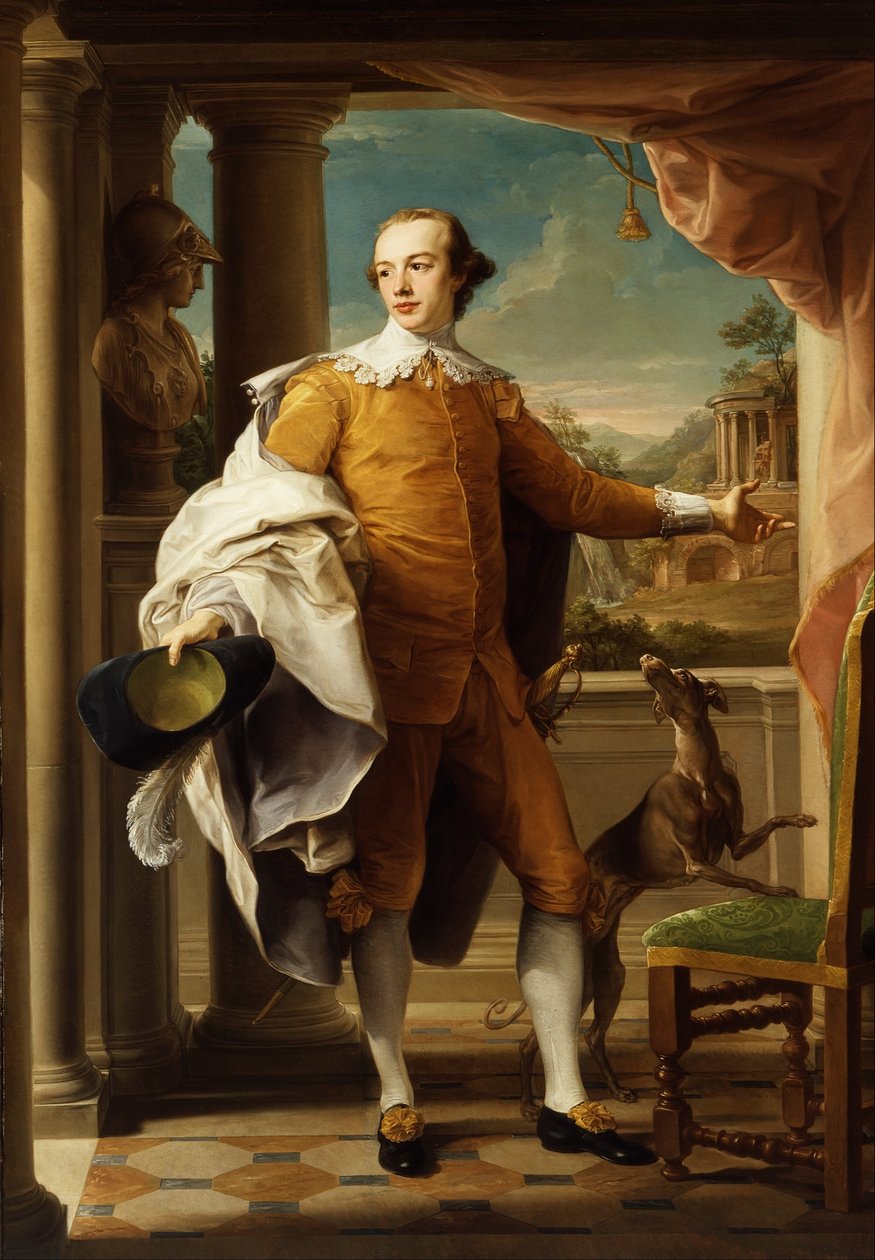Portret van Sir Wyndham Knatchbull-Wyndham door Pompeo Batoni