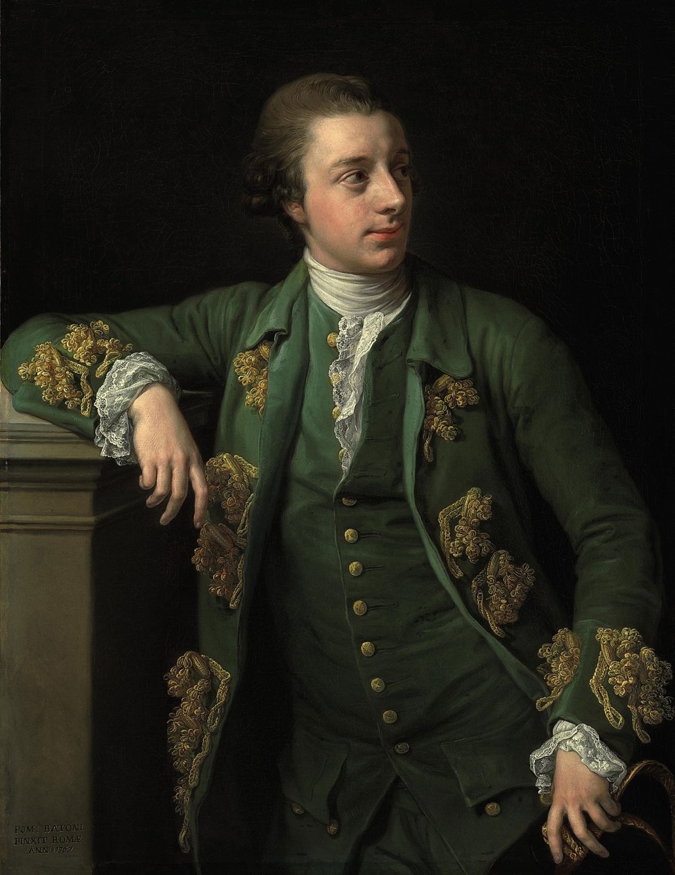 Portret van Thomas Fortescue door Pompeo Batoni