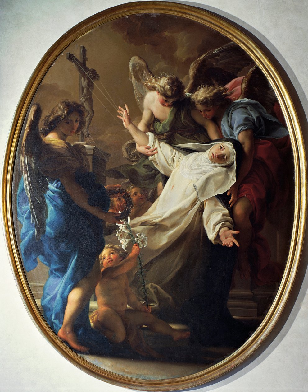 Extase van Sint-Catharina van Siena door Pompeo Girolamo Batoni