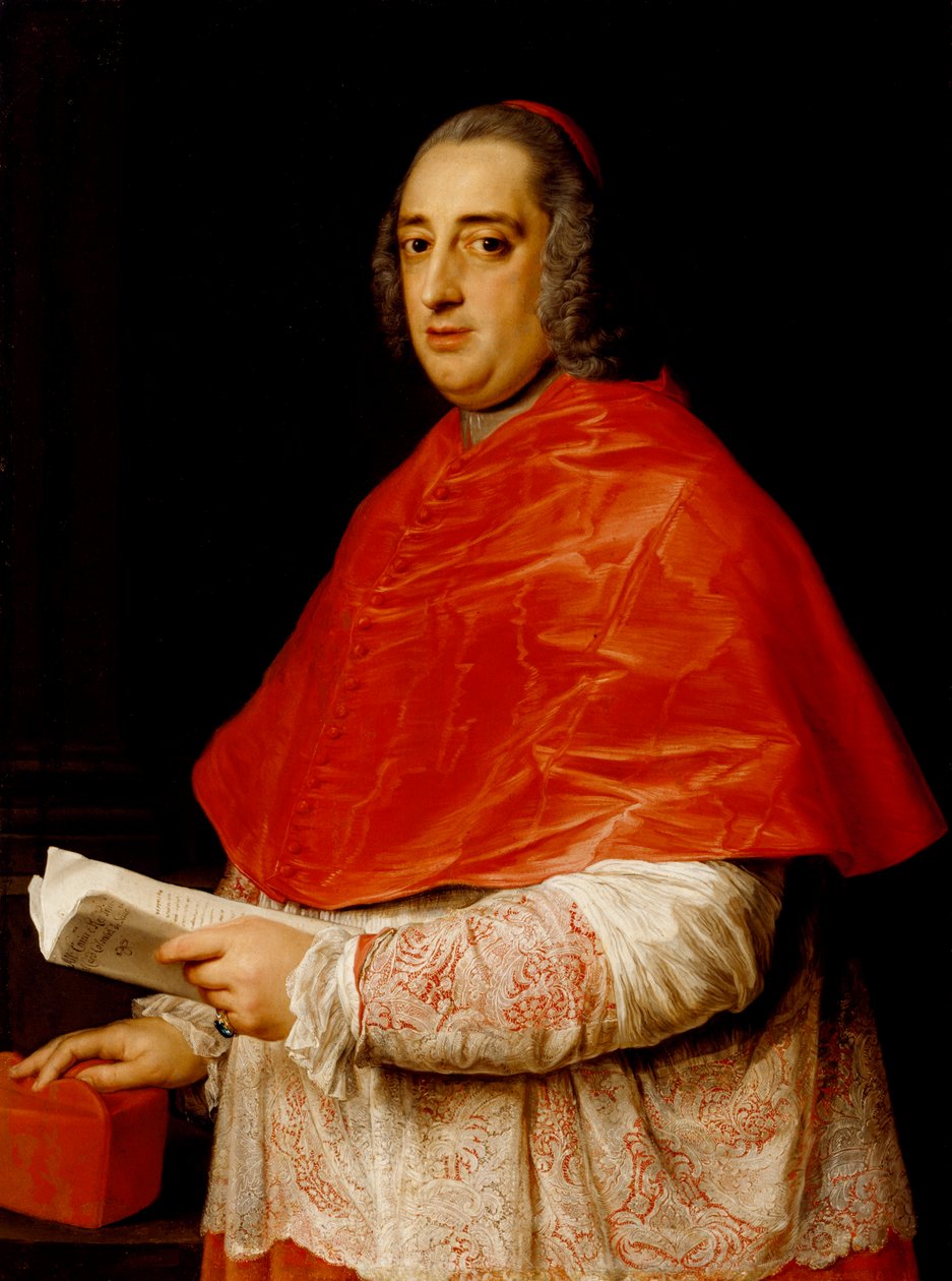 Portret van kardinaal Prospero Colonna di Sciarra door Pompeo Girolamo Batoni