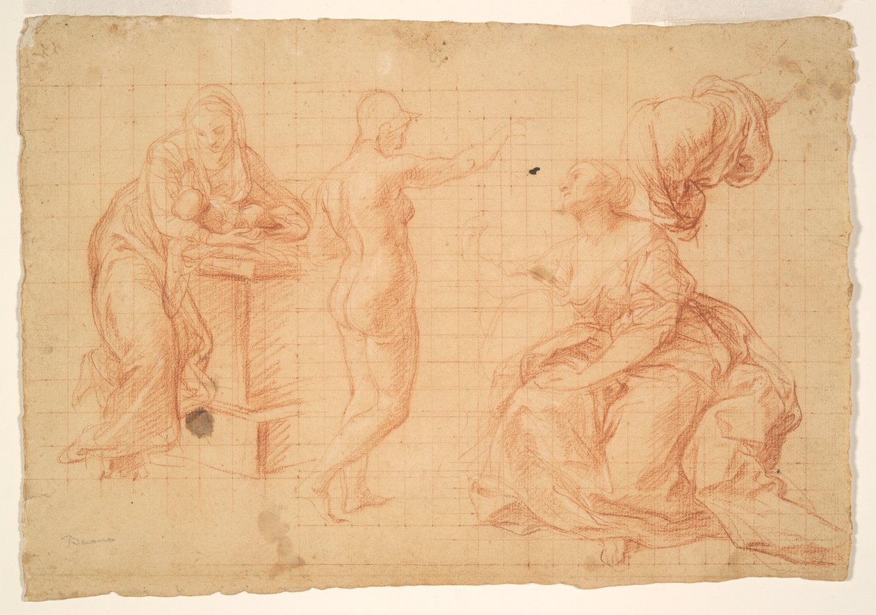 Studies voor door Pompeo Girolamo Batoni