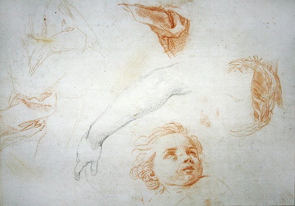 Studies voor de extase van St. Catharina van Siena door Pompeo Girolamo Batoni