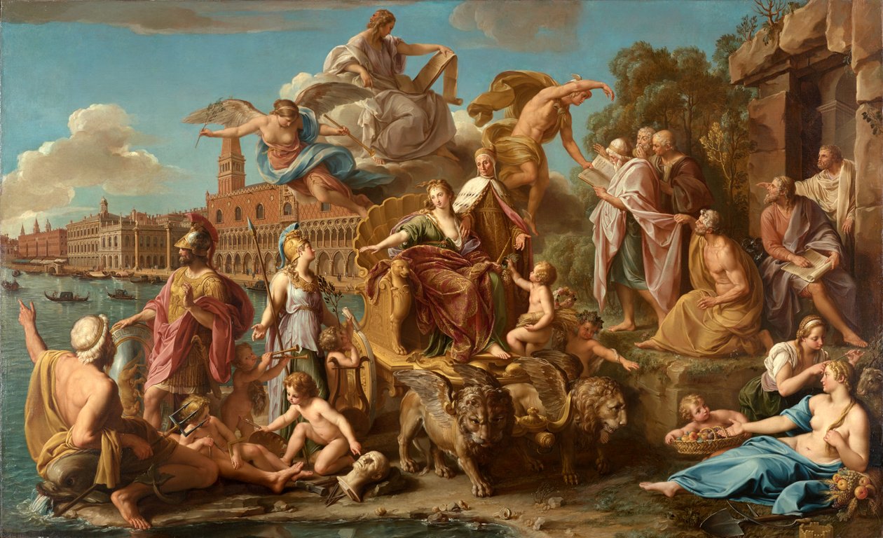 De triomf van Venetië door Pompeo Girolamo Batoni