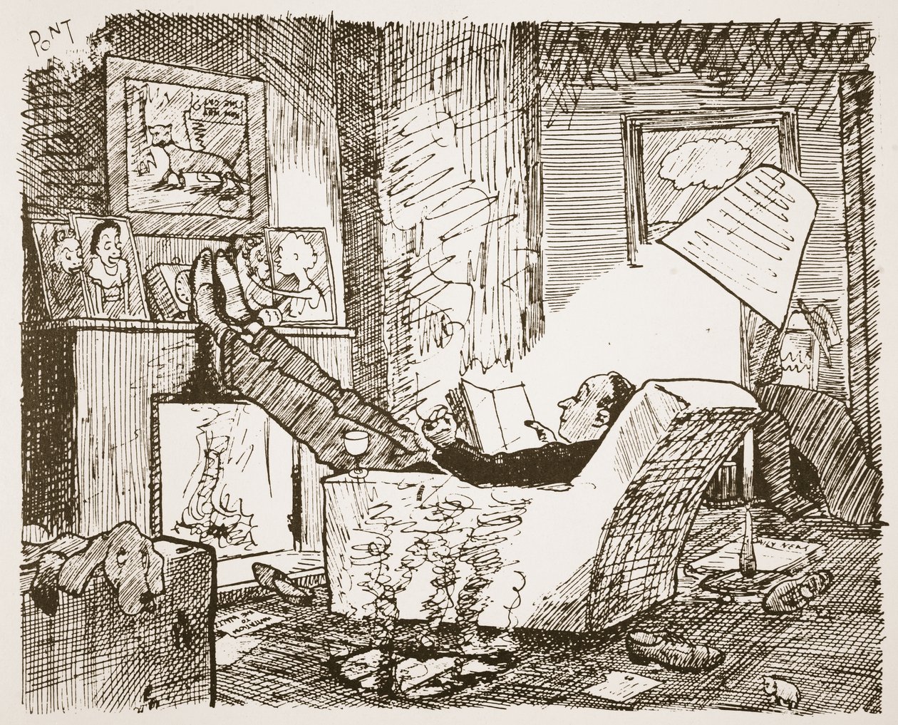 De Vrijgezel, illustratie uit 