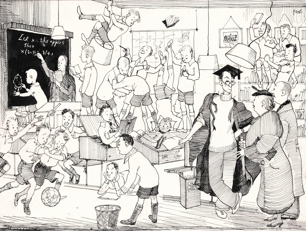 Natuurlijk, we gaan hier voluit voor het ego, Punch, 27 november 1935 door Pont 1908 40 Pont 1908 40