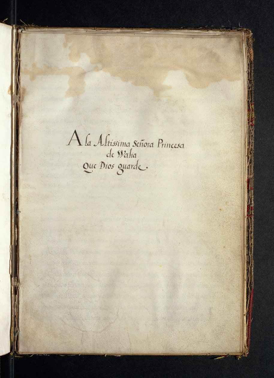 Opdracht aan Infanta Maria van Spanje, uit een geschiedenis van de omzwervingen van de Syon-nonnen, samengesteld in Lissabon in het begin van de 17e eeuw door Portuguese School