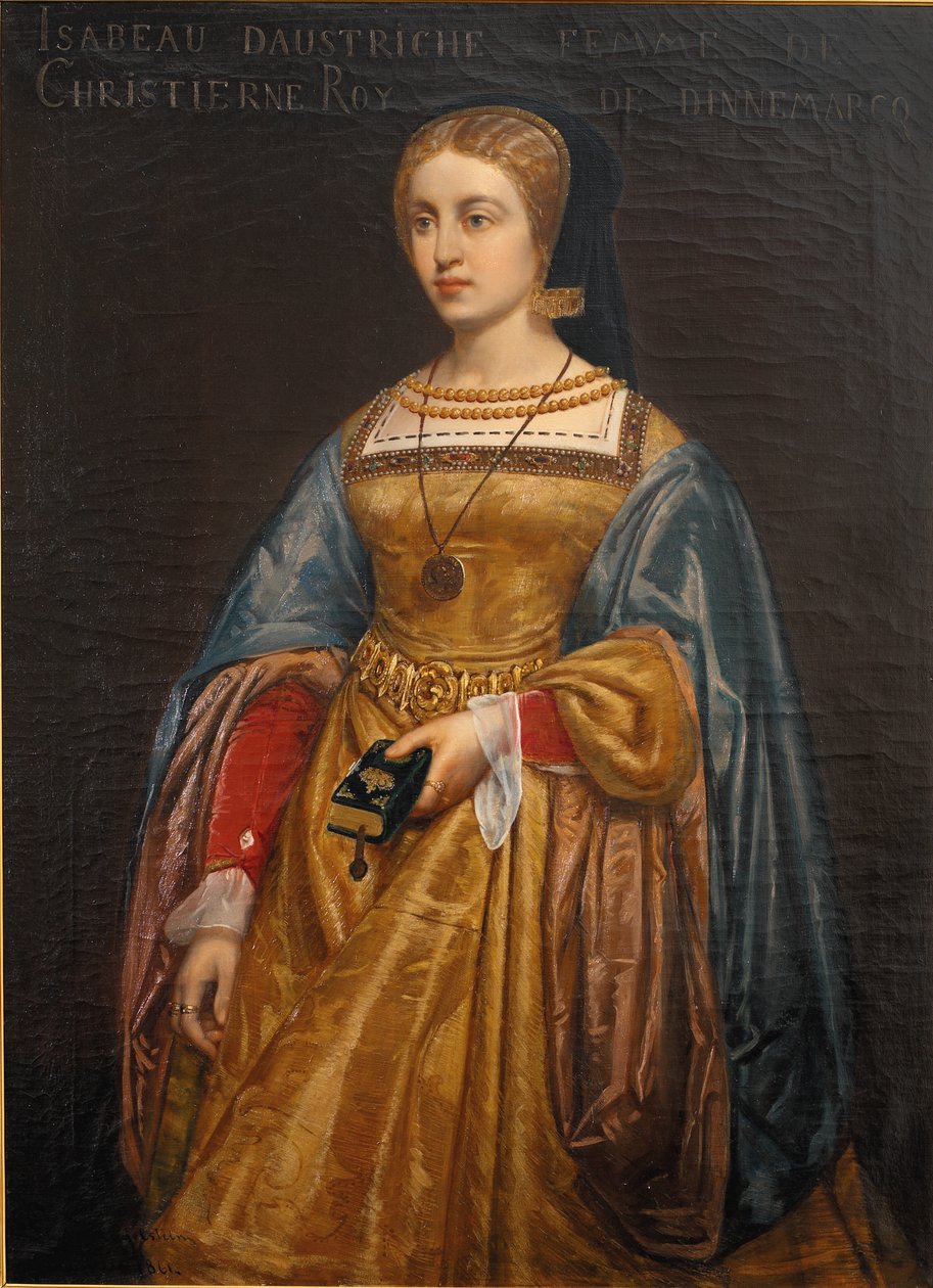 Elisabeth, koningin van Christiaan II door Poul Hagelstein