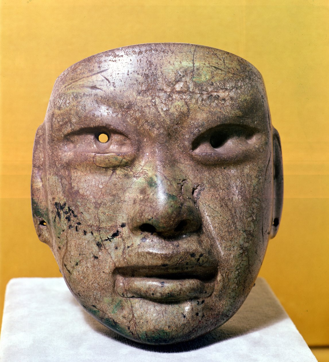 Dodenmasker, Olmec, uit Mexico door Pre Columbian