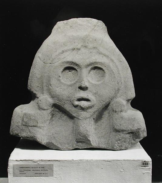 Hoofd van Centeocihuatl, Godin van Maïs, Huasteeks, c.1000-1250 door Pre Columbian Pre Columbian