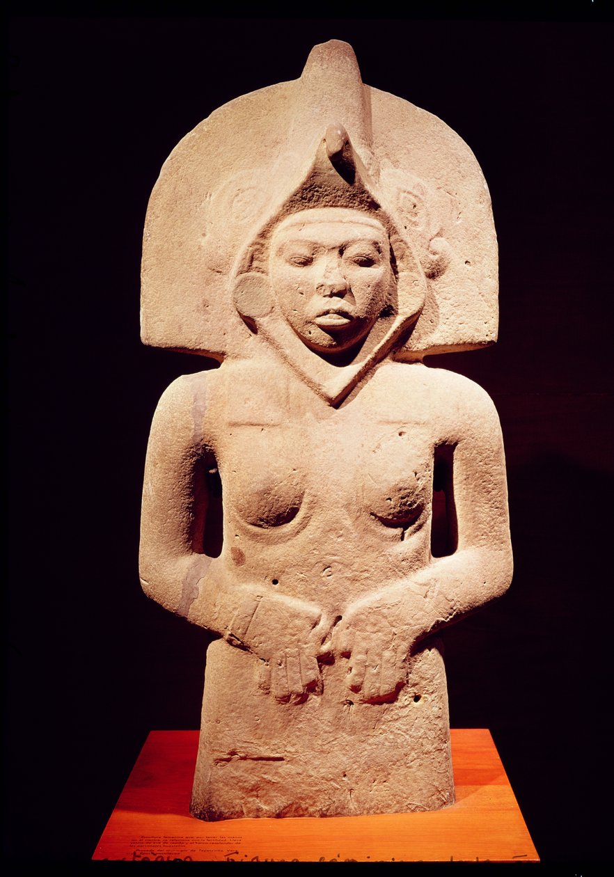 Vrouwelijke vruchtbaarheidsfiguur, Huaztec door Pre Columbian