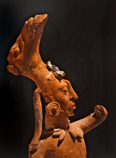 Detail van een balspeler, Jaina Cultuur door Pre Columbian Pre Columbian