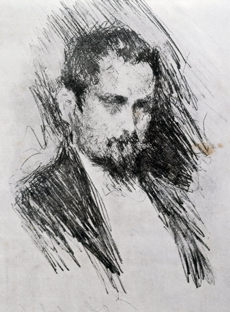 Portret van Luigi Illica door Prince Paul Petrovic Troubetzkoy
