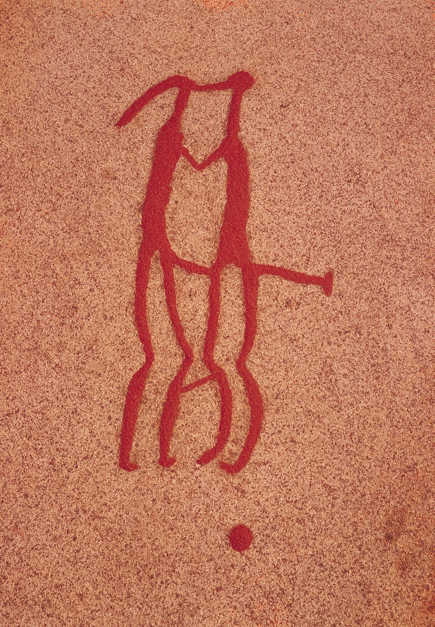 Idoolpaar (rotsgravure) door Protohistoric