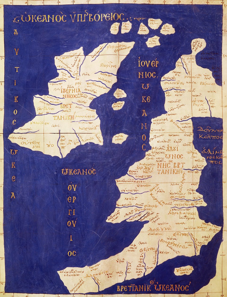 Kaart van de Britse Eilanden, uit 