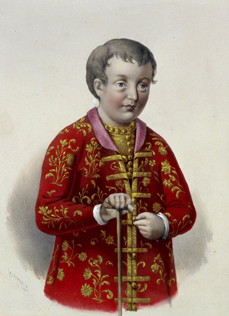 Grootvorst Simeon Alexejevitsj van Rusland door Pyotr Fyodorovich Borel
