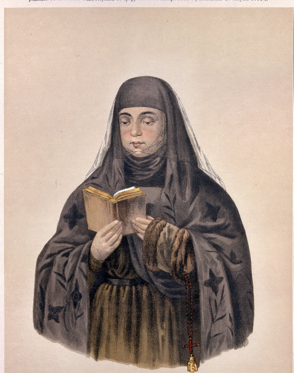 Portret van tsarina Eudoxia Feodorovna Lopukhina door Pyotr Fyodorovich Borel