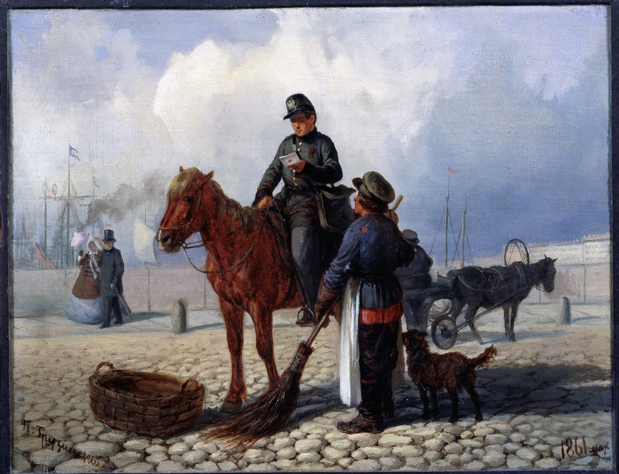 De postbode door Pyotr Nikolayevich Grusinsky