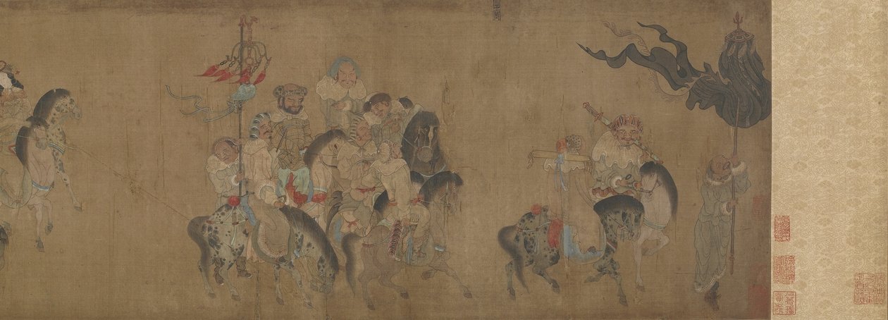 Cai Wenji keert terug naar China door Qing Dynasty Chinese School