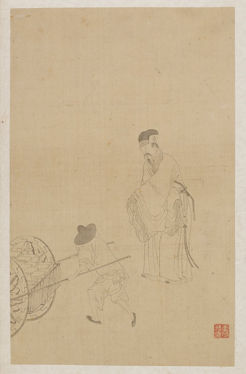 Figuren door Qing Dynasty Chinese School