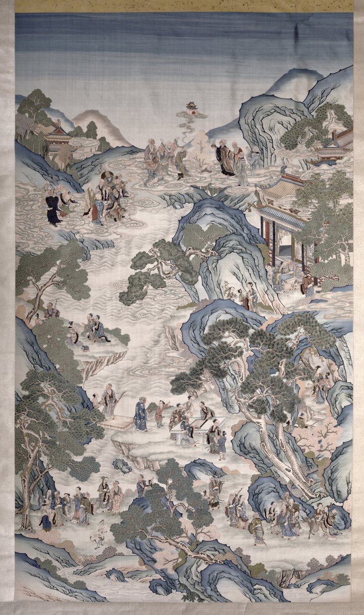 Verzamelingen van Groepen Onsterfelijken, c.1800 door Qing Dynasty Chinese School