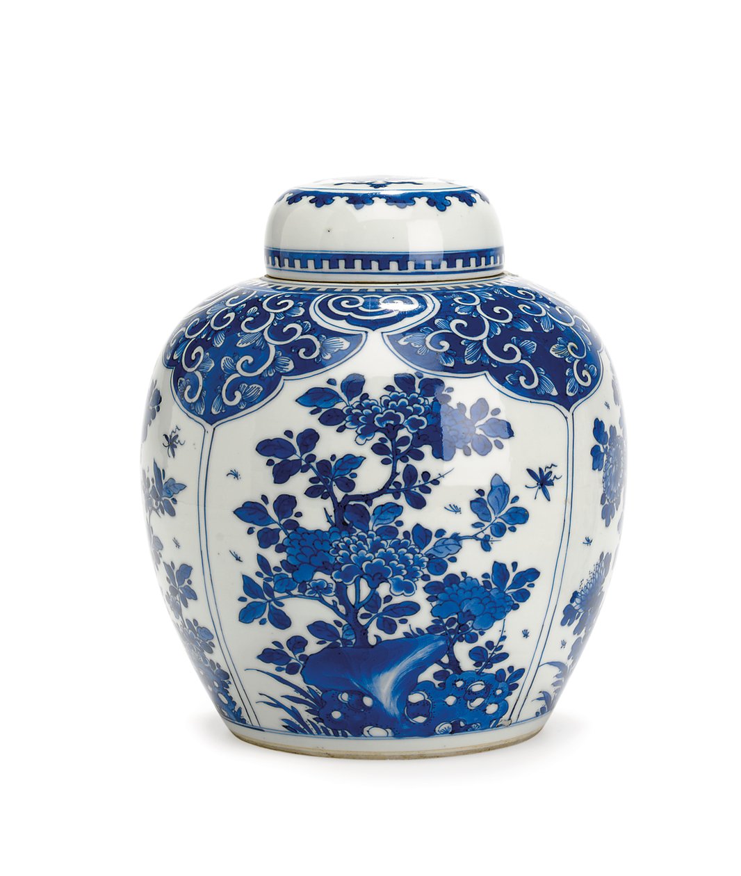 Gemberpot en deksel, Kangxi-periode, 1661-1722 door Qing Dynasty Chinese School
