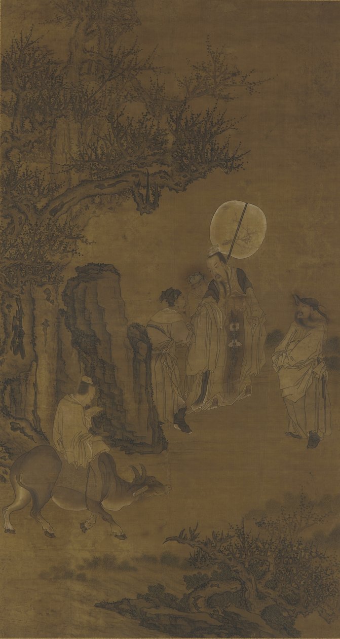 Eerste minister Yang Su en de ijverige jongeling, 17e-18e eeuw door Qing Dynasty Chinese School