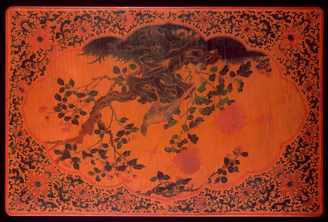 Tafelblad, Kangxi-periode (1662-1722) door Qing Dynasty Chinese School