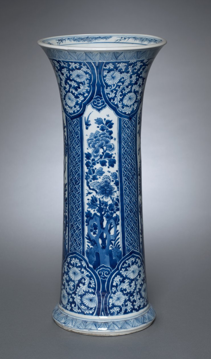 Vaas met deksel, 1662-1722 door Qing Dynasty Chinese School