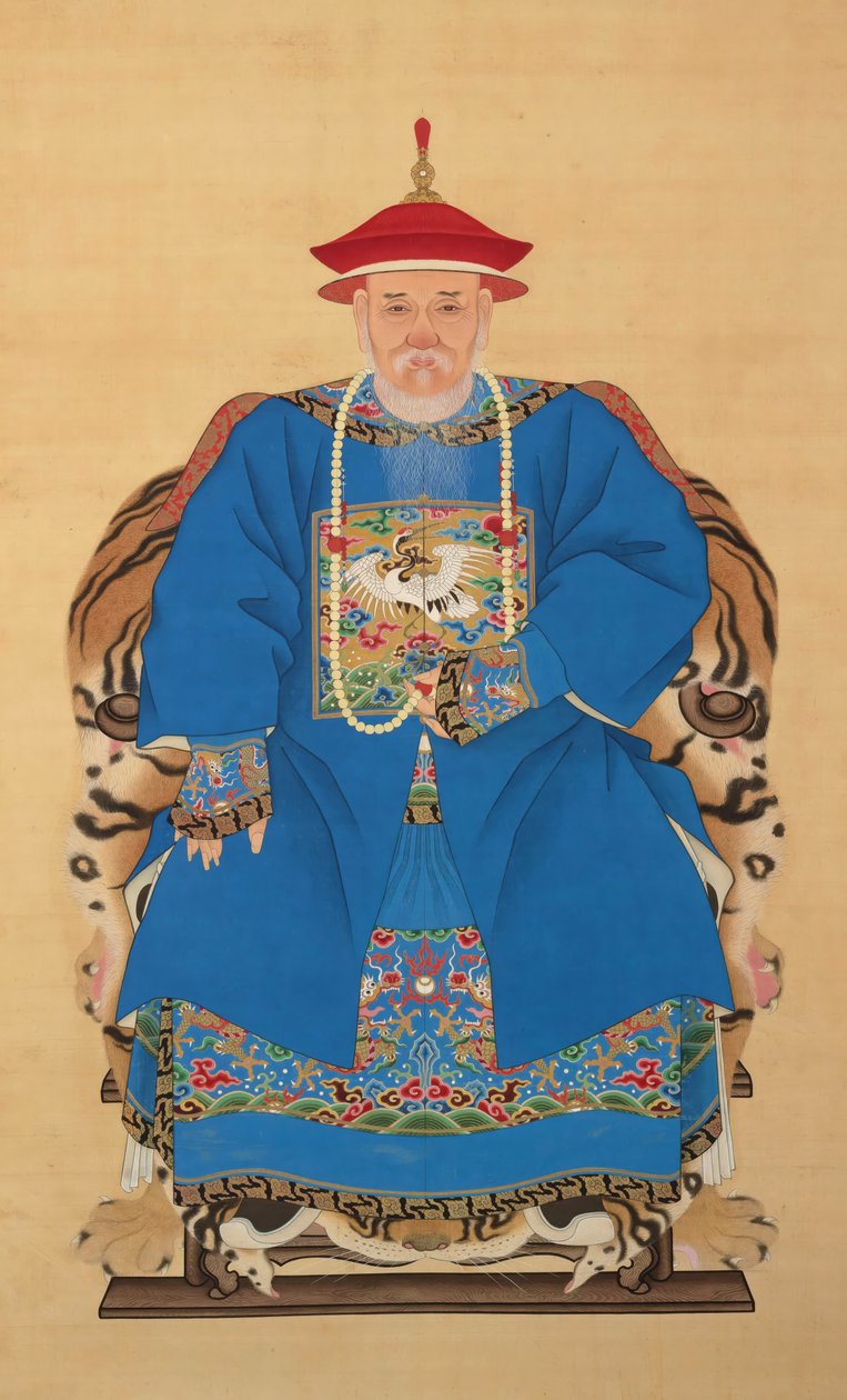 Portret van Yu Chenglong (1617-1684) door Qing dynasty Chinese School