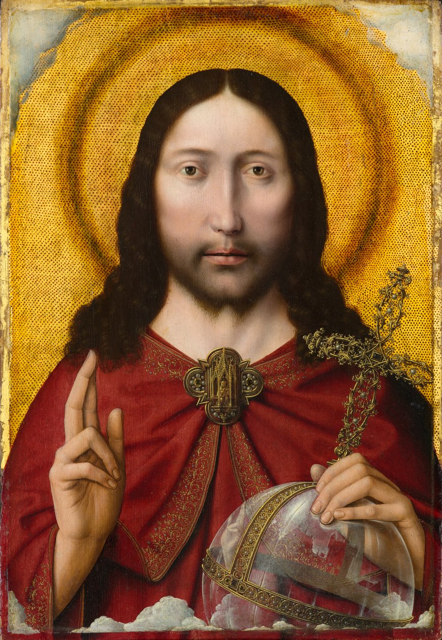 Salvator Mundi, circa 1500-1510 door Quentin and workshop Massys