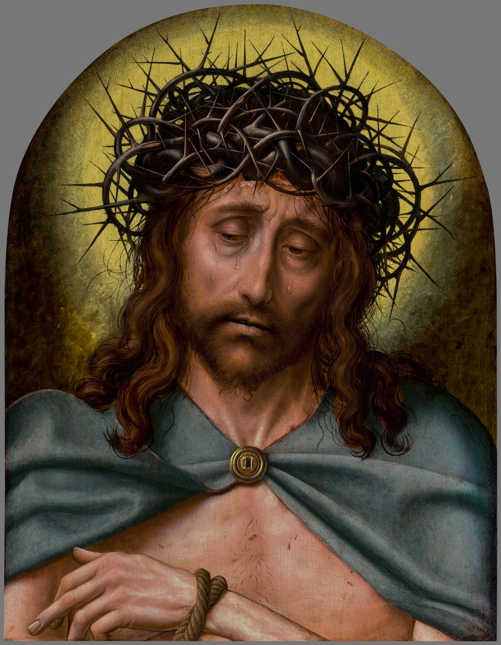 Christus als de Man van Smarten door Quentin Metsys