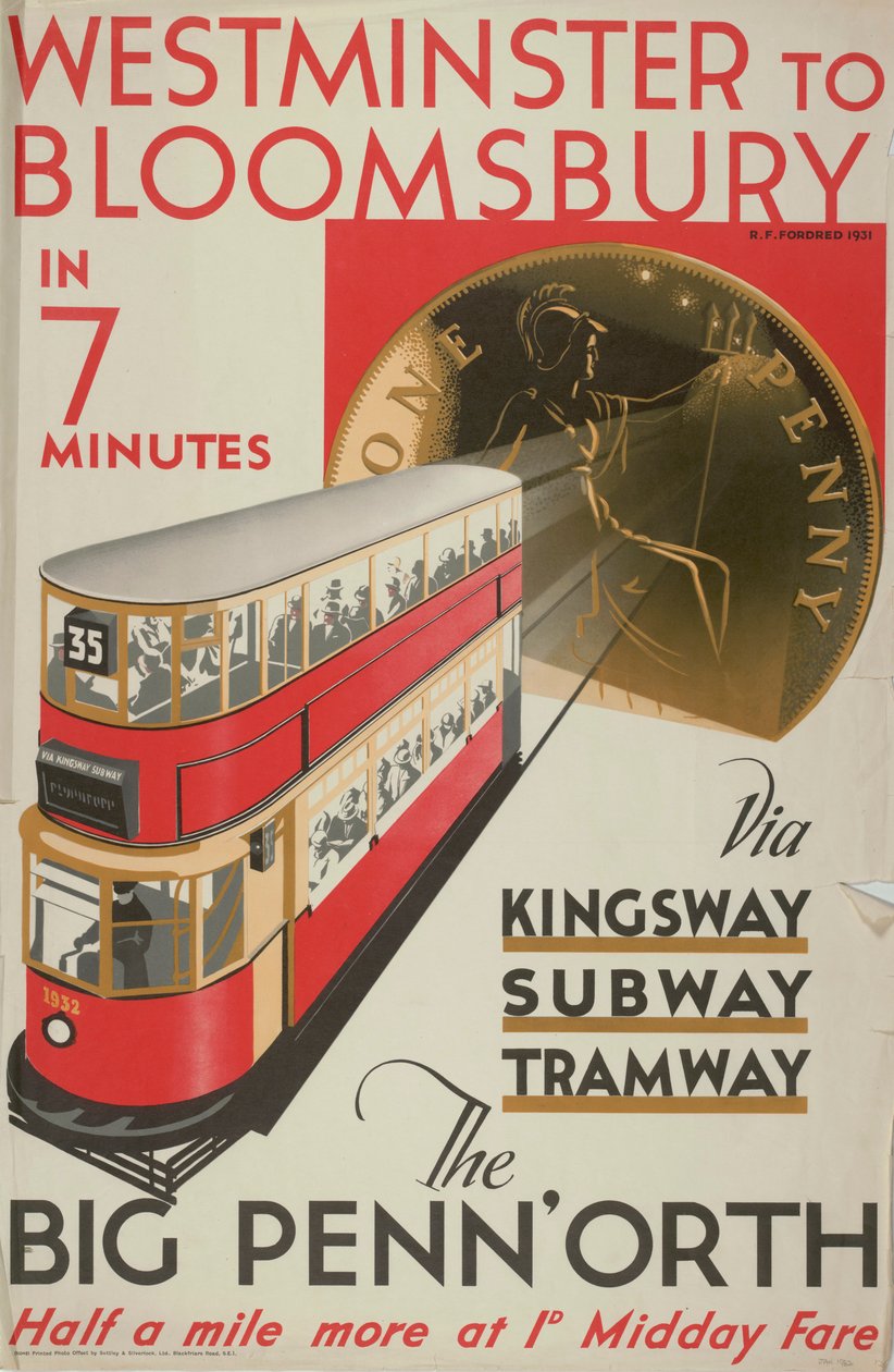 Westminster naar Bloomsbury, de grote Penn
