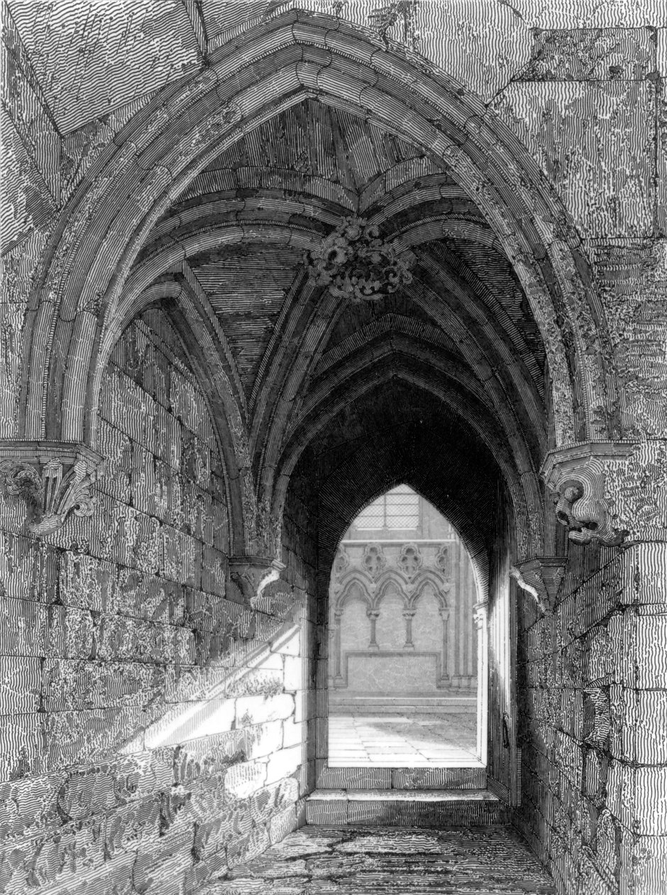 Durham Kathedraal Noordkant, 1843 door R.W. Billings