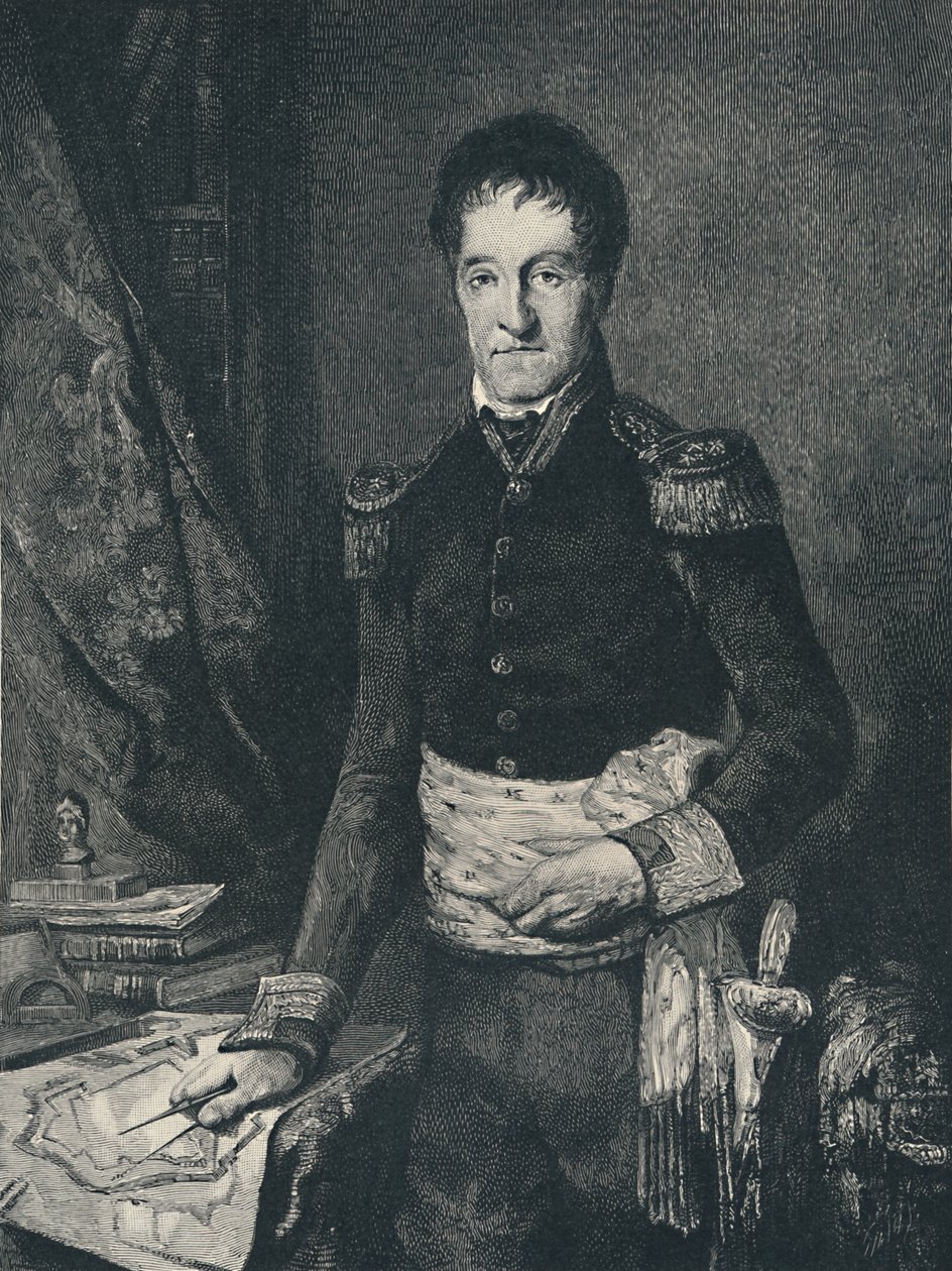 Lazare-Nicolas-Marguerite Carnot, ca. 1800-1823, 1896 door R. G. Tietze