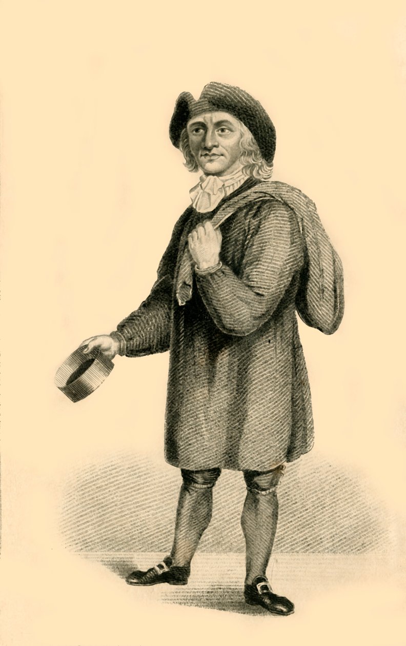 Thomas Britton, de muzikale kolenman, 1821 door R. Page