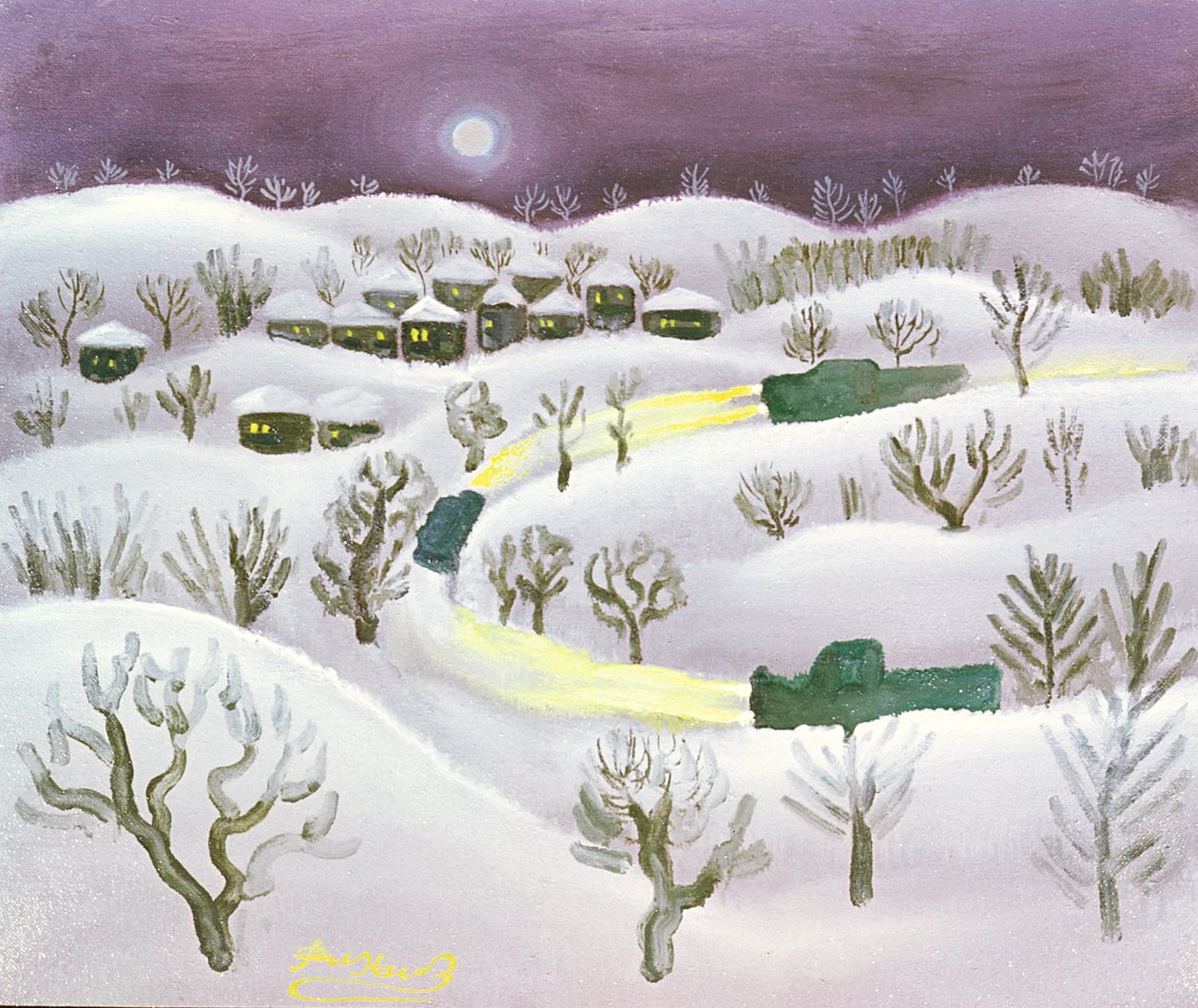 Winternacht, 1971 door Radi Nedelchev