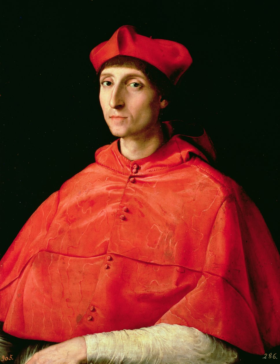 Portret van een kardinaal door Raffaello Sanzio Raphael