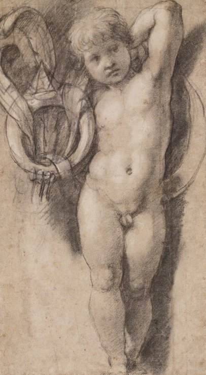 Putto met Medici-symbolen door Raffaello Sanzio Raphael