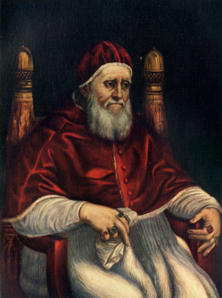 Paus Julius II, ca. 1512, ca. 1912 door Raffaello Sanzio Raphael
