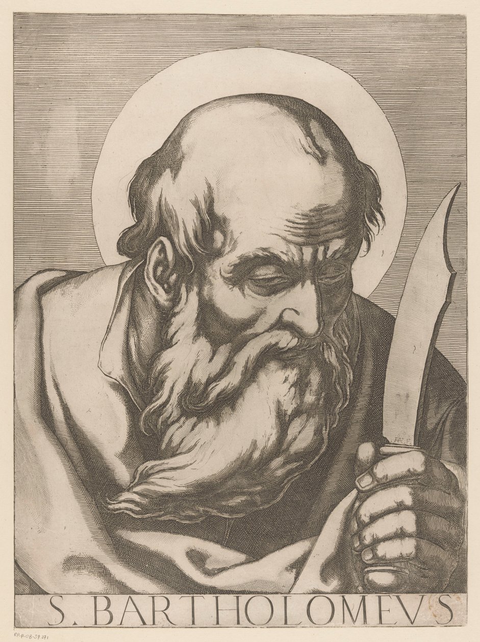 Heilige Bartolomeüs (Christus, Maria en de twaalf apostelen, Il sacrato collegio apostolico) door Raffaello Schiaminossi