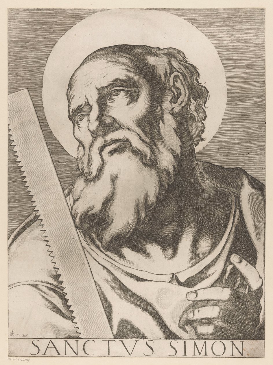 Heilige Simon Zelotes door Raffaello Schiaminossi