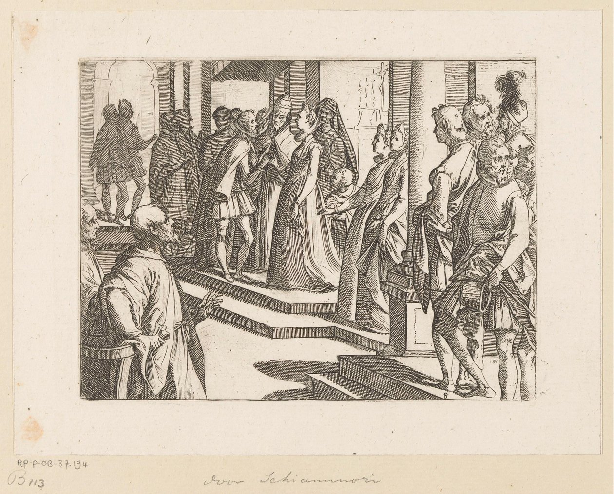 Verloving van Margaretha van Oostenrijk en koning Filips III door Raffaello Schiaminossi