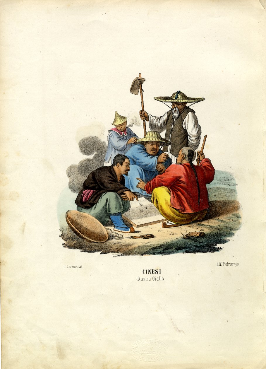 Chinese mensen, 1863-79 door Raimundo Petraroja