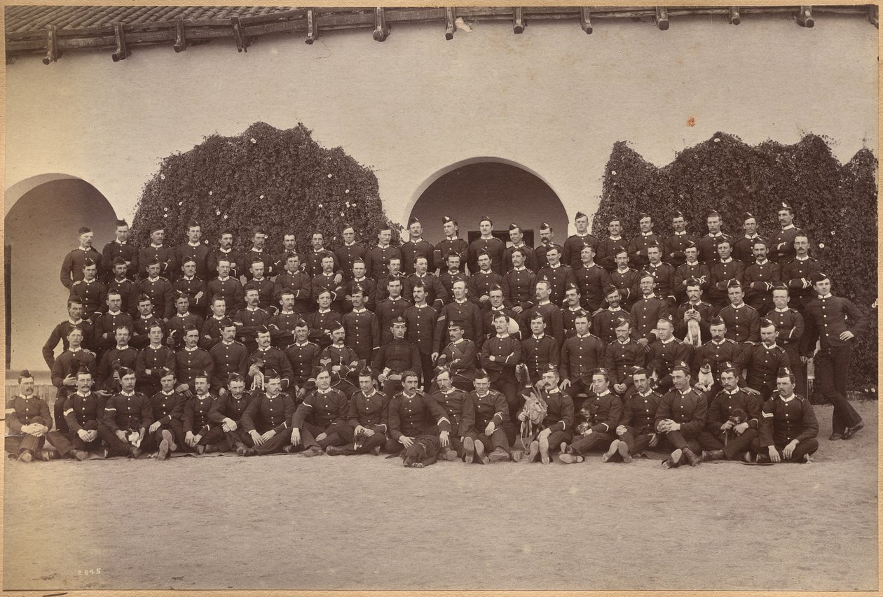 B. p/a Devonshire Regiment, Jhansi (voorzijde) door Raja Deen Dayal