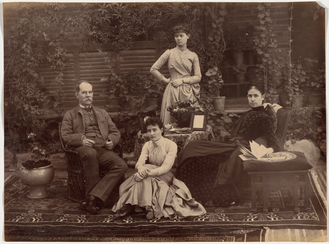 Sir Auckland Colvin en familie, Shimla door Raja Deen Dayal