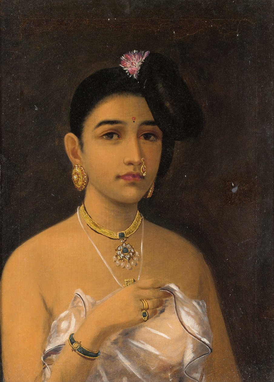 Malabar Schoonheid, door Raja Ravi Varma door Raja Ravi Varma