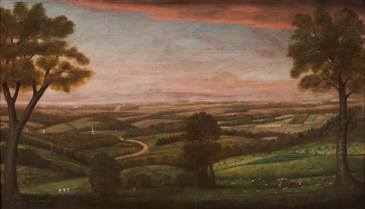 Kijkend naar het oosten vanaf Denny Hill door Ralph Earl or Earle